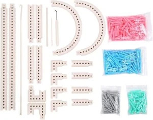 Round Knitting Looms Set DIY Hook Needle Scarf Smart Weaving Loom Kit Kids Gift - Picture 1 of 9