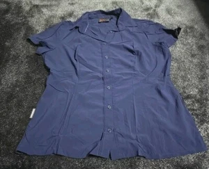Mammut Wanderbluse Neu Dunkelblau Kurzarm Größe L - Bild 1 von 4