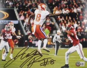 Justyn Ross Autographed 8x10 Photograph CLEMSON TIGERS Trevor Lawrence BECKETT - Picture 1 of 2