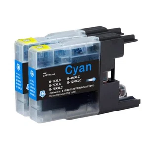 2 Cyan XL Ink Cartridges compatible with Brother MFC-J5910DW & MFC-J6710D - Picture 1 of 4