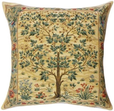 NEW 18.5" 47CM TREE OF LIFE BEIGE WILLIAM MORRIS DESIGN TAPESTRY CUSHION COVER - Image 1 of 4