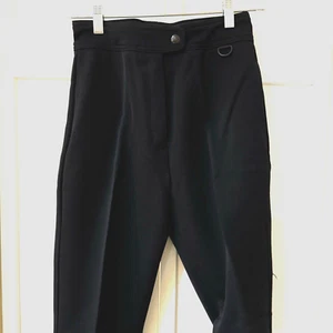 Pantalones estribos de esquí negros vintage Anne Klein para mujer 6 altos mezcla de nailon elásticos - Imagen 1 de 16