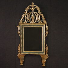 Italian antique mirror lacquered golden wood furniture frame art 19th century