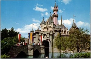 "Postal Vintage DISNEYLAND Anaheim California "CASTILLO DE LA BELLEZA DEL SUEÑO"" D-2 - Imagen 1 de 2