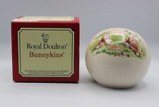 1994 Royal Doulton Bunnykins Round Money Ball! Camping Scene! Great Condition!
