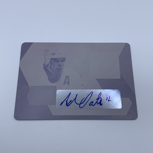 2017 ITG Used Autographs Printing Plates Magenta #GUAAO1 Adam Oates /1 Bruins