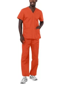 Adar Men Workwear Medical Nursing Doctor Uniform Scrub Set Uniform Shirt & Pants - Picture 1 of 161