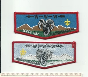 DE SCOUT BSA OA LODGE 387 HA-KIN-SKAY-A-KI MERGED FLAP COLORADO MOUNTAIN GOAT CO - Picture 1 of 1