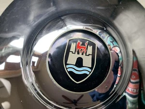 VW Porsche 356 Nipple Hubcap (1) | Wolfsburg Crest | Slight Wear | Preowned - Picture 1 of 6