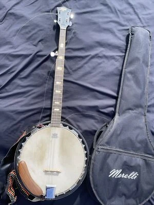 Vintage Lotus 5 String Banjo - Remo Weather King Head - Hard to find with case - Image 1 of 4
