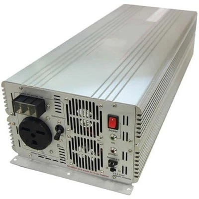 Inversor - 7.000 vatios - 24 VCC a 240 VCA - 14.000 vatios de sobretensión - Grado comercial Foto 1 de 3