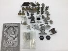 Dungeons and Dragons Metal Miniatures LOT A And Mage Knight 3D Dungeons Rulebook
