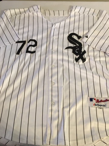 Vintage Majestic Chicago White Sox CARLTON FISK #72 Stitched Jersey Size 52 Cover