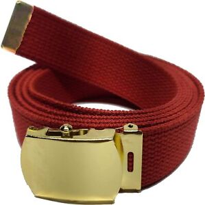 ARMYU Army Web Belt 100% Cotton Canvas Military Color Webbed Belts with Slider B