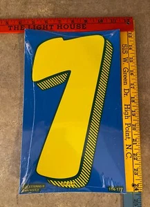 E-Z Beschriftungsservice "7" (12) Händler Aufkleber Abziehbilder 11,5" x 7" C5-2 - Bild 1 von 2