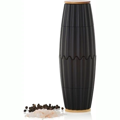 AdHoc MP905 Magnetische DoppelMühle MagTwo Pfeffer Salz Keramik Kunststoff Holz - Bild 1 von 4