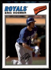 2012 Topps Archives Cloth Stickers Eric Hosmer #77C-EH Kansas City Royals