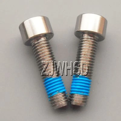 2 piezas M7 x 25 Ti Tanio Tornillo Perno Allen Hexagonal Enchufe Tapa Cabezal con RoscaLocker Foto 1 de 2