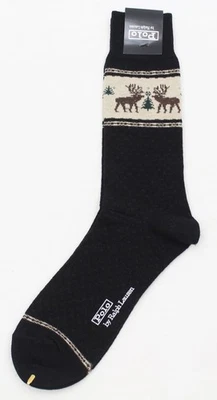 NWT Vintage Polo Ralph Lauren Wool Blend Moose Socks Sz 10-13 - Image 1 of 4