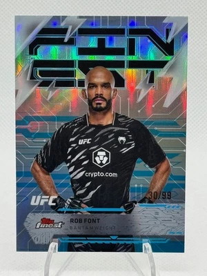 Rob Font 2025 Topps Finest UFC Rare #295 Blue Refractor /99 - Image 1 of 3