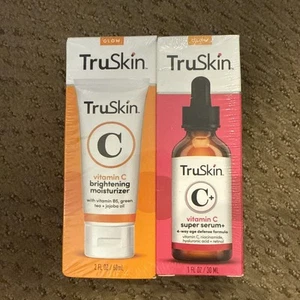 2 Stück TruSkin Vitamin C Gesichtsserum & Vitamin C + Super Serum je 1 flüssige Unze Neu - Bild 1 von 4