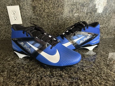 NEW Nike Alpha Menace 4 Pro Football Cleats Hyper Royal Blue FD7037-400 Size 17 - Image 1 of 4