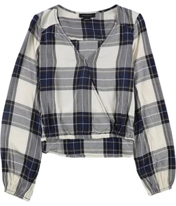 Sanctuary Clothing Womens Plaid Pullover Blouse - Picture 1 of 6