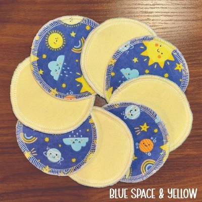 Almohadillas de lactancia lavables: juego de 8 almohadillas (4 pares) Foto 1 de 4