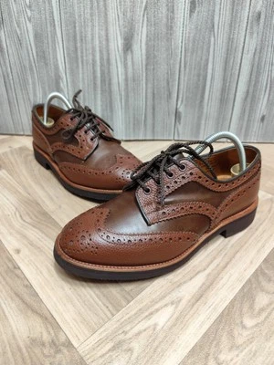 TRICKER'S BOURTON DERBY BROGUES MARRONE - UK 6.5 FIT 5 - OTTIME CONDIZIONI - Imagen 1 de 4