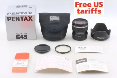 [Unused in Box w/ Hood] smc Pentax FA 645 45mm f/2.8 Wide Angle Lens From JAPAN - Image 1 of 4