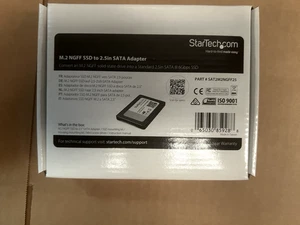 Startech M.2 SSD to 2.5in SATA III Adapter – SAT2M2NGFF25 New - Afbeelding 1 van 1