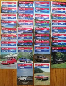 Nova Times Magazines, Late 80's, Lot of 34 Vintage Magazines, Nostalgic Chevy - Picture 1 of 15