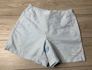 Adidas Women’s Sky Blue Retro Tennis Shorts UK 12 - Picture 1 of 4