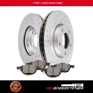 Discos de freno delanteros rotores y pastillas de cerámica para Mazda 2008-2013 3 ranura de taladro - Imagen 1 de 10
