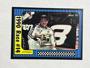 1991 Maxx Dale Earnhardt 1990 Race #14 Michigan #184 - Bild 1 von 2
