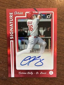 Carson Kelly 2017 Donruss Signature Series Auto Red SS-CK Cardinals 2/99