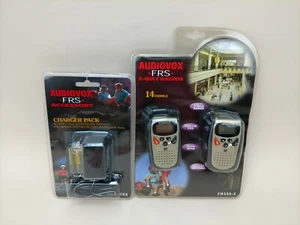 Audiovox FRS 2 Way Radios With Optional Charger Pack Built in Vox 2 Mile New - Picture 1 of 7