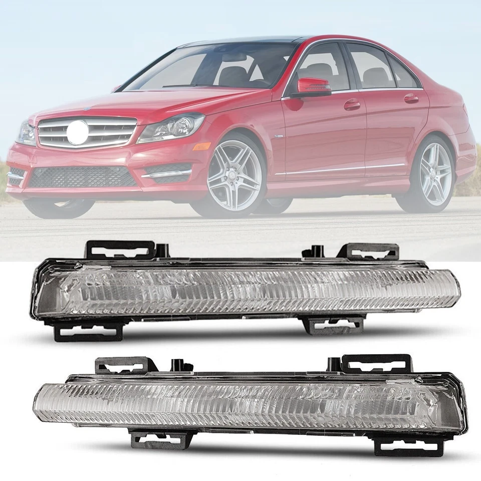 Luces antiniebla diurnas para Mercedes Benz 2012-2015 C250 C300 C350 Foto 1 de 4