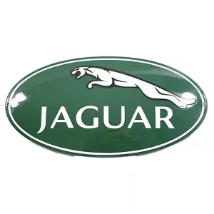 Enamel plaque JAGUAR logo 32x60 cm WARRANTY-10 ys collectable sign plate - Picture 1 of 3