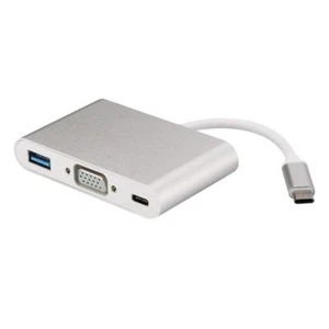 USB C to VGA Type C USB 3.0 Cable Adapter For 12" MacBook Pro 2016 Dell XPS 13 - Bild 1 von 8