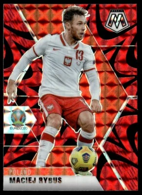 2021 Panini Mosaic UEFA EURO RED REACTIVE Maciej Rybus Poland #68 - Image 1 of 2