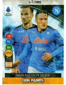 PANINI CALCIATORI ADRENALYN XL TITANS 2022 T107 FABIAN RUIZ - ZIELINSKI (NAPOLI) - Picture 1 of 2