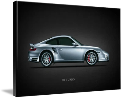 Arte en lienzo - Porsche 911 Turbo Minimal Modern Performance Car Art, 3 tamaños Foto 1 de 4