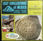 Lost Civilizations of Mexico Archaeology 3d View-Master 3 Reel Packet Aztec Maya