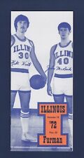 University of Illinois vs Furman Paladins 1972 college Basketball program