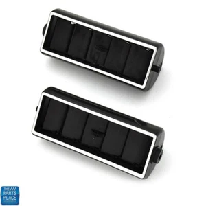 Camaro Nova Chevelle 1968-78 tablero ventilación centro salidas negro con par cromado - Imagen 1 de 1