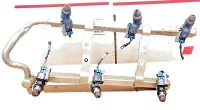 Conjunto de inyectores de combustible y rieles Buick Rendezvous 2004-2007 de 3,5 L 12586558 OEM Foto 1 de 4