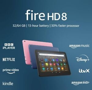 Amazon Fire HD 8 Tablet - 8 inch HD, With Ads