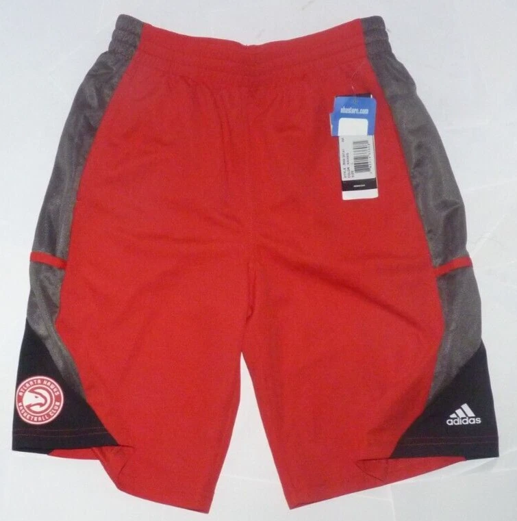 NEW ADIDAS NBA Atlanta Hawks Basketball Shorts Youth Boys L Large 14 16 NWT PK88 - Image 1 of 1