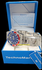 Technomarine Men TM-220119 Sea Manta 42MM Case Stainless Steel Pepsi Bezel Watch
